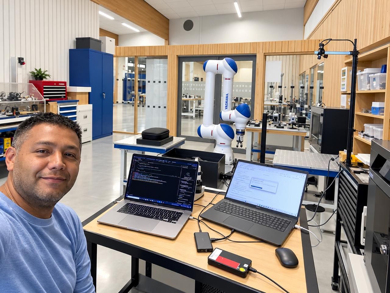 IBERO desarrolla tecnología para operar desde México un brazo robótico ubicado en Suecia