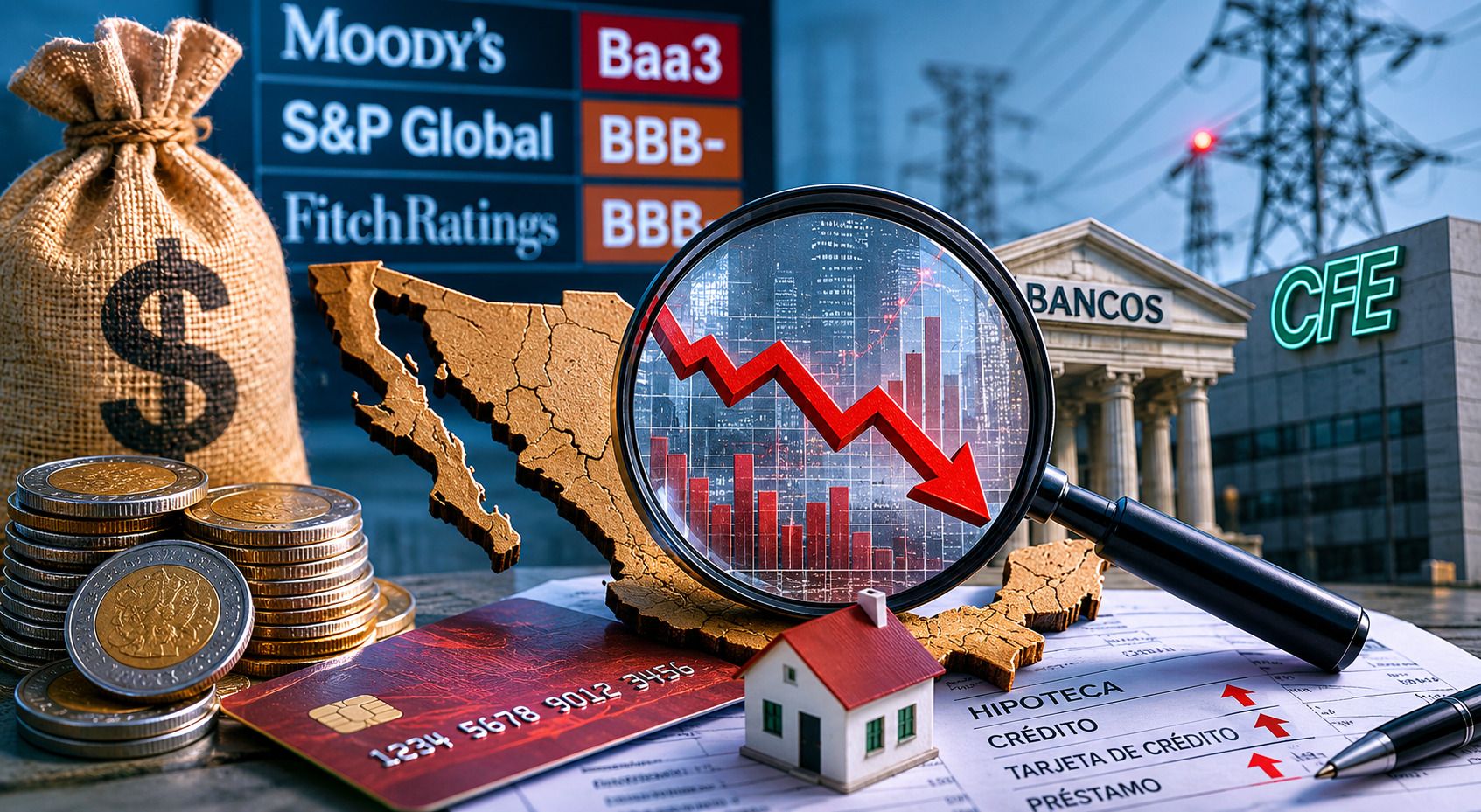 Sólo tres calificadoras “importan” para los mercados globales; experto IBERO advierte posibles efectos en créditos, hipotecas e impuestos