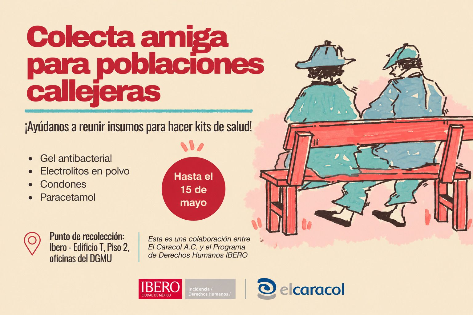 IBERO convoca a colecta para apoyar a población en situación de calle ante falta de acceso a la salud