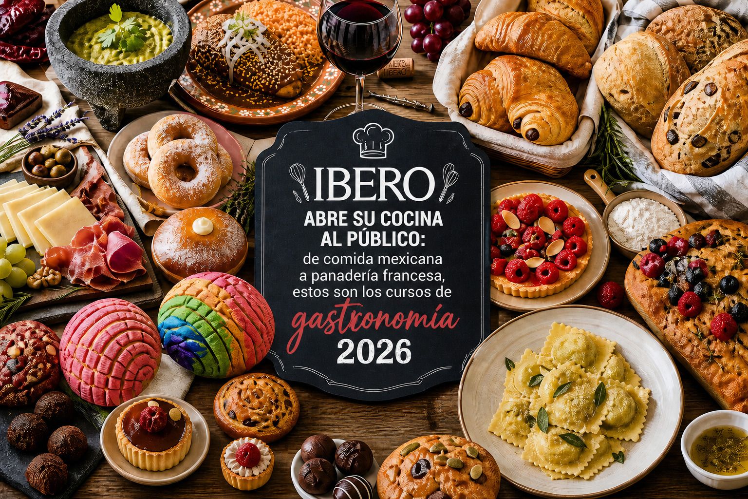IBERO abre su cocina al público: de comida mexicana a panadería francesa, estos son los cursos de gastronomía 2026 