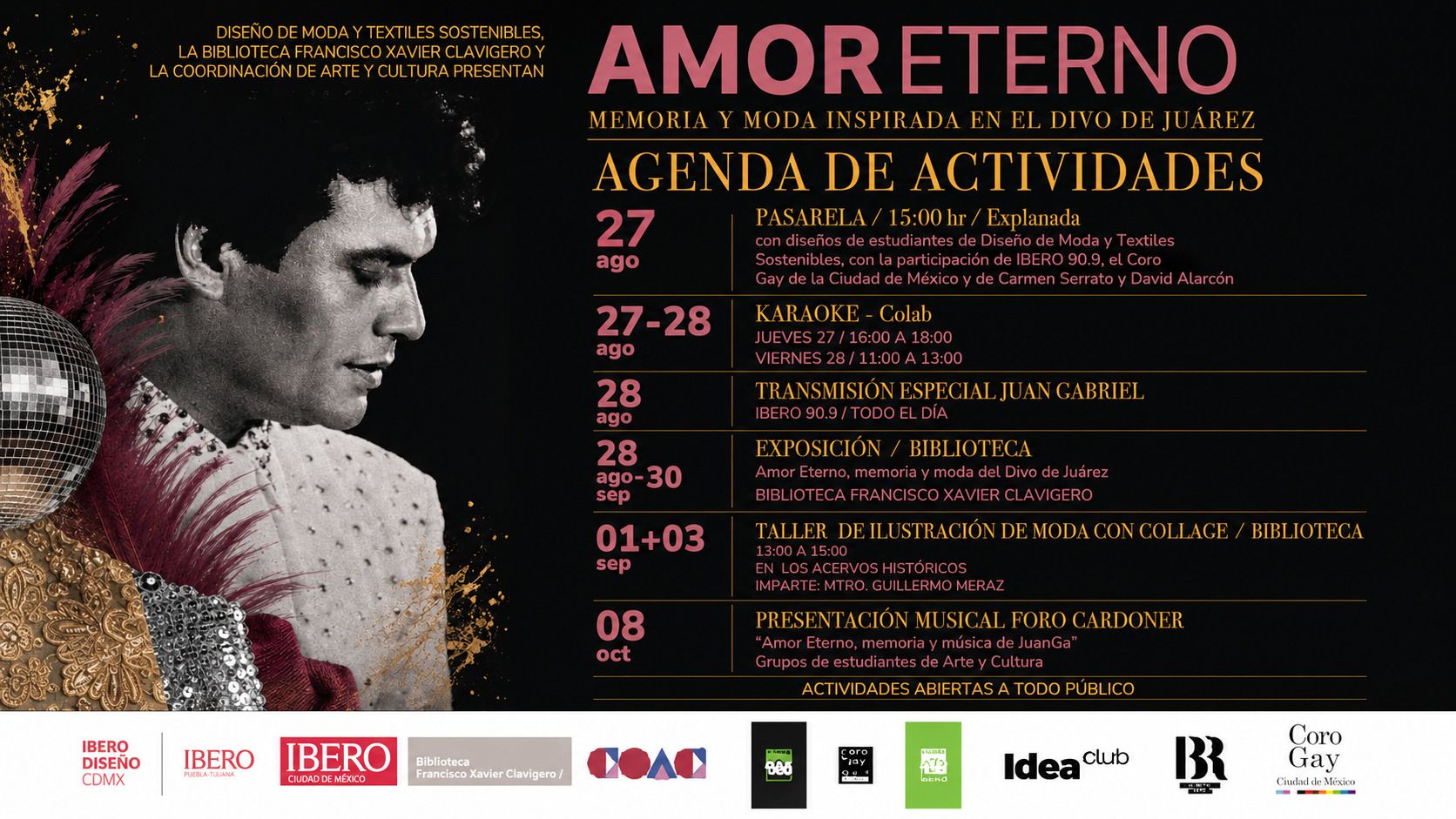 IBERO conmemora el décimo aniversario luctuoso de Juan Gabriel con moda, música y memoria
