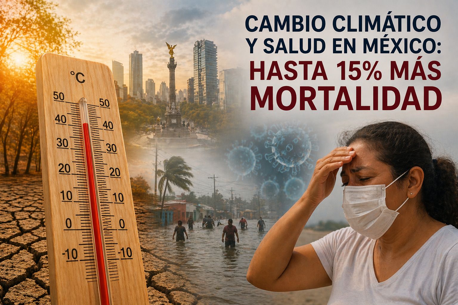Cambio climático podría aumentar hasta 15% la mortalidad en México, alerta análisis de la IBERO