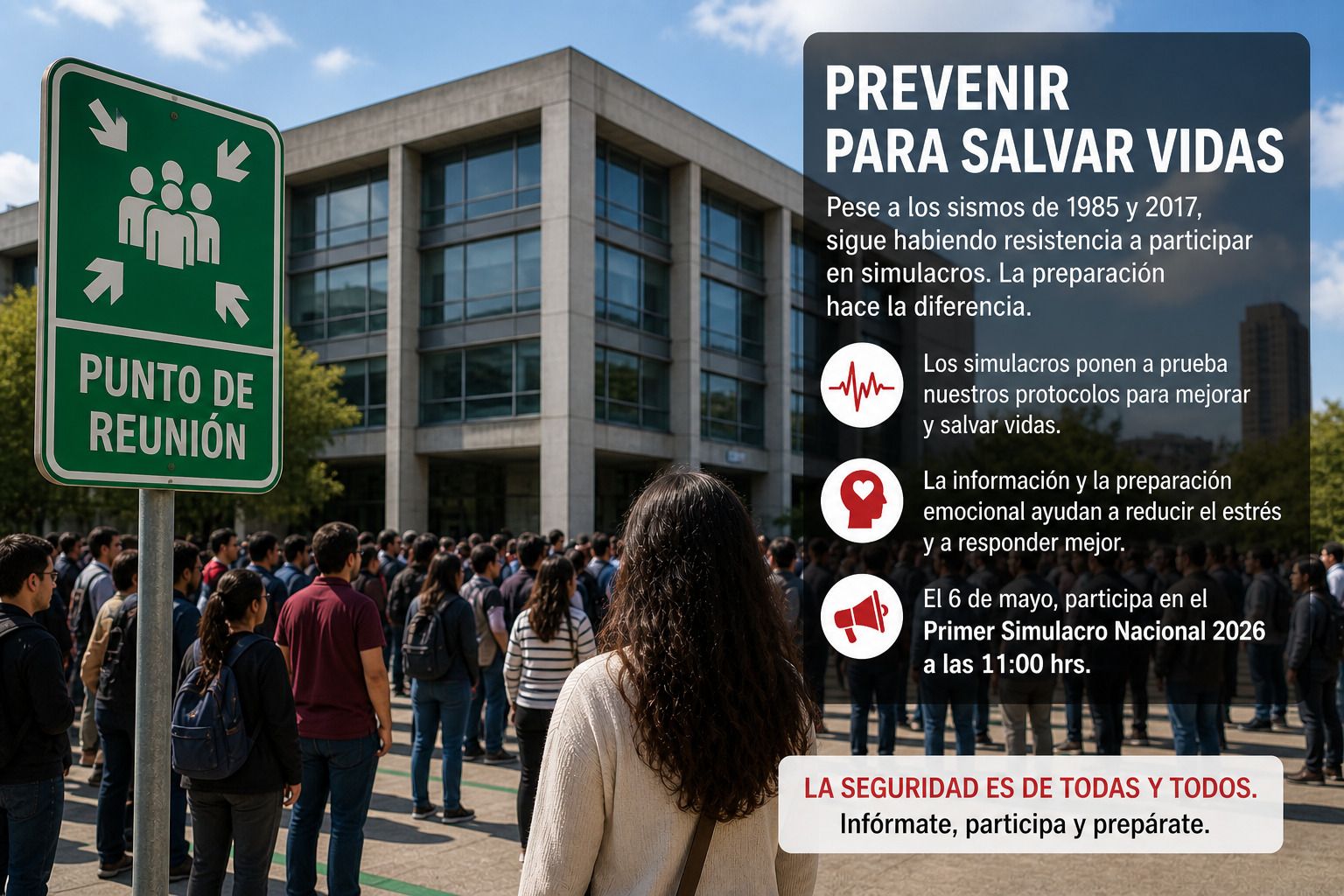 Persiste resistencia a simulacros en México pese a sismos de 1985 y 2017, lamenta experto IBERO